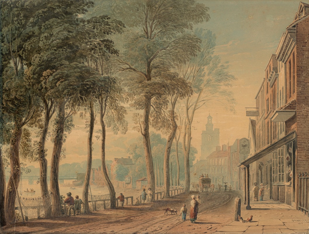 John Varley - Cheyne Walk, Chelsea, London