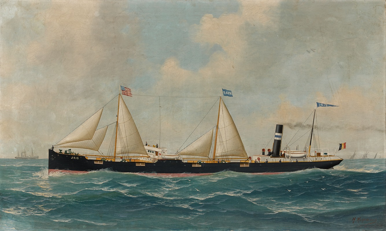 John-Henry Mohrmann - Het stoomschip met hulpzeilvermogen ‘Iris’