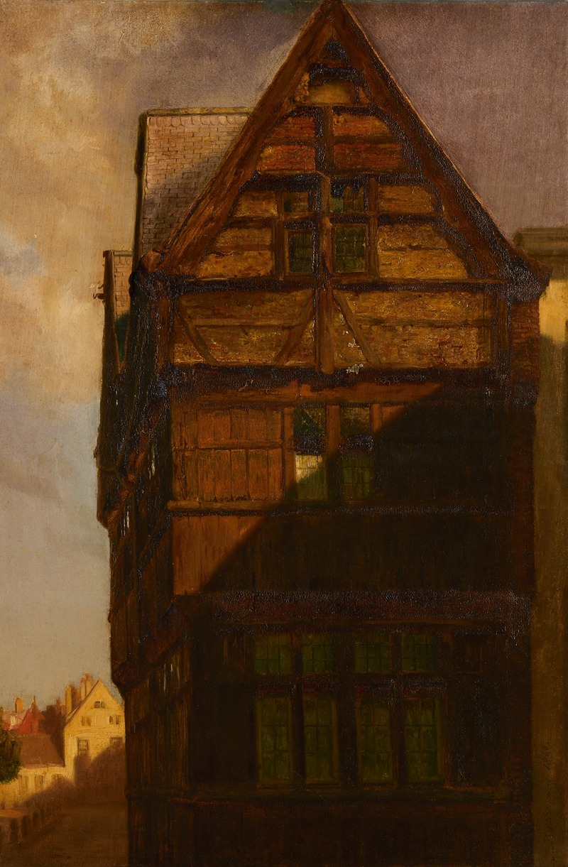 Jozef Dyckmans - Houten gevel Groenplaatsstraat