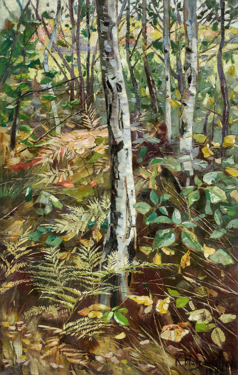 Karl Hagemeister - Birkenwald