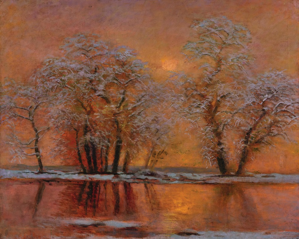 László Von Mednyánszky - The Golden Hour