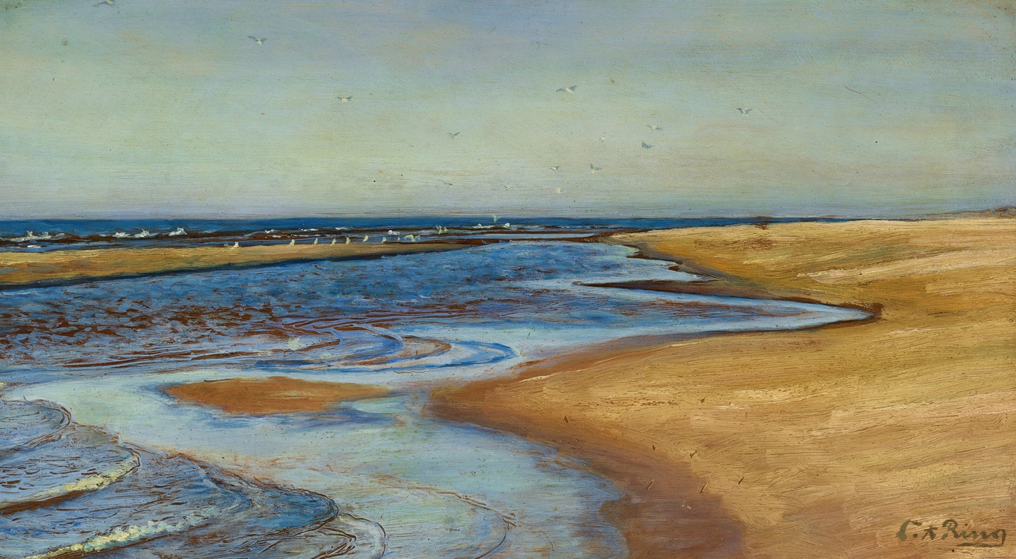 Laurits Andersen Ring - Mindegabet mellem Karrebæk Fjord og Smålandshavet (Mindegabet between Karrebæk Fjord and the Sea of Småland)