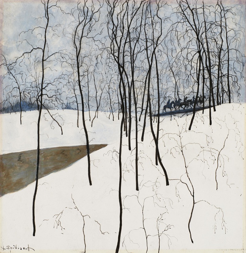Léon Spilliaert - Les Cavaliers dans la neige