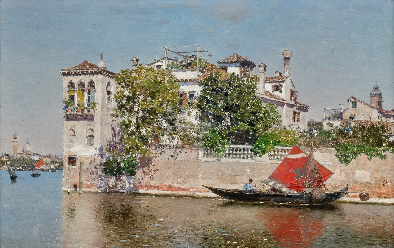 Martin Rico y Ortega - A Venetian Garden