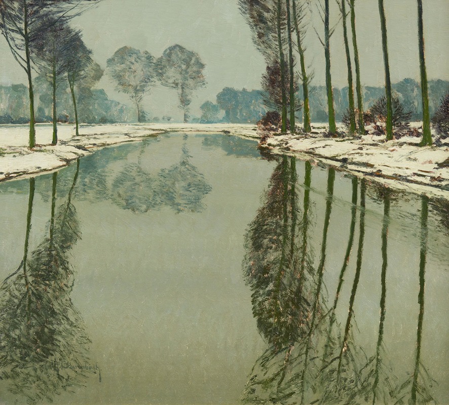 Max Clarenbach - Winter an der Erft