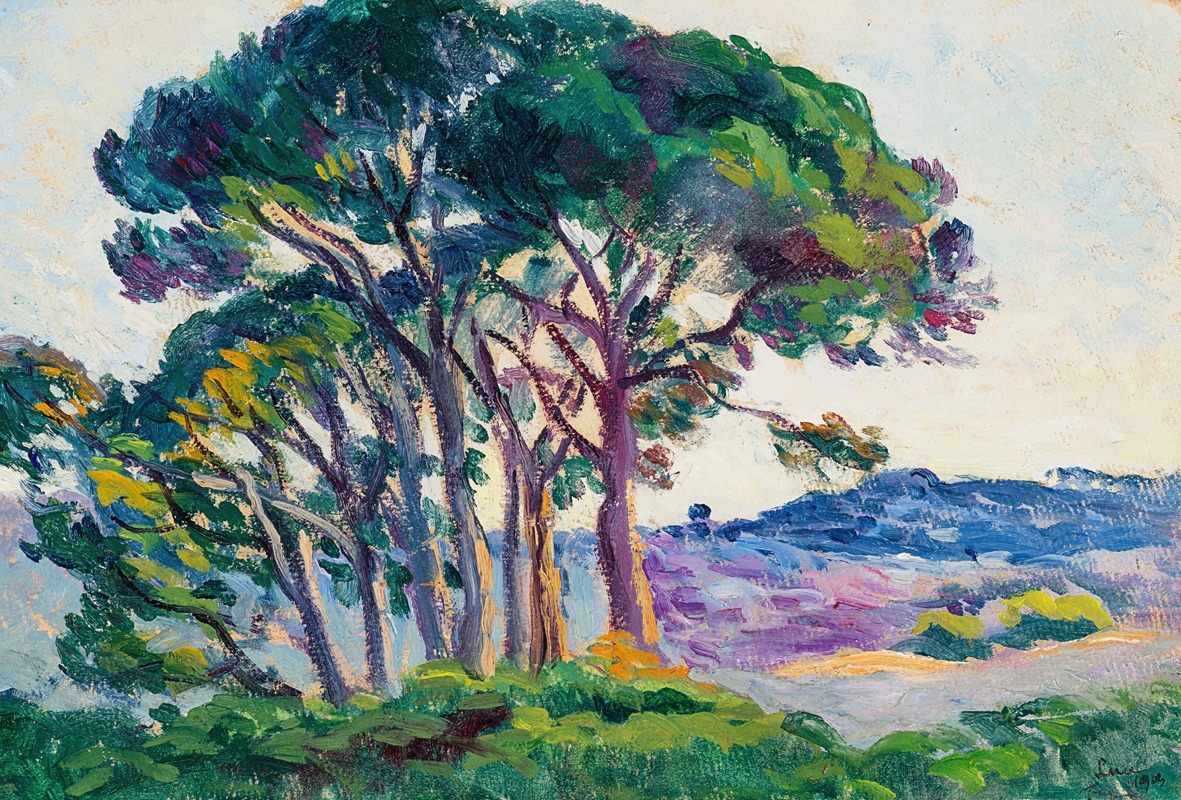 Maximilien Luce - Pins aux Canebiers