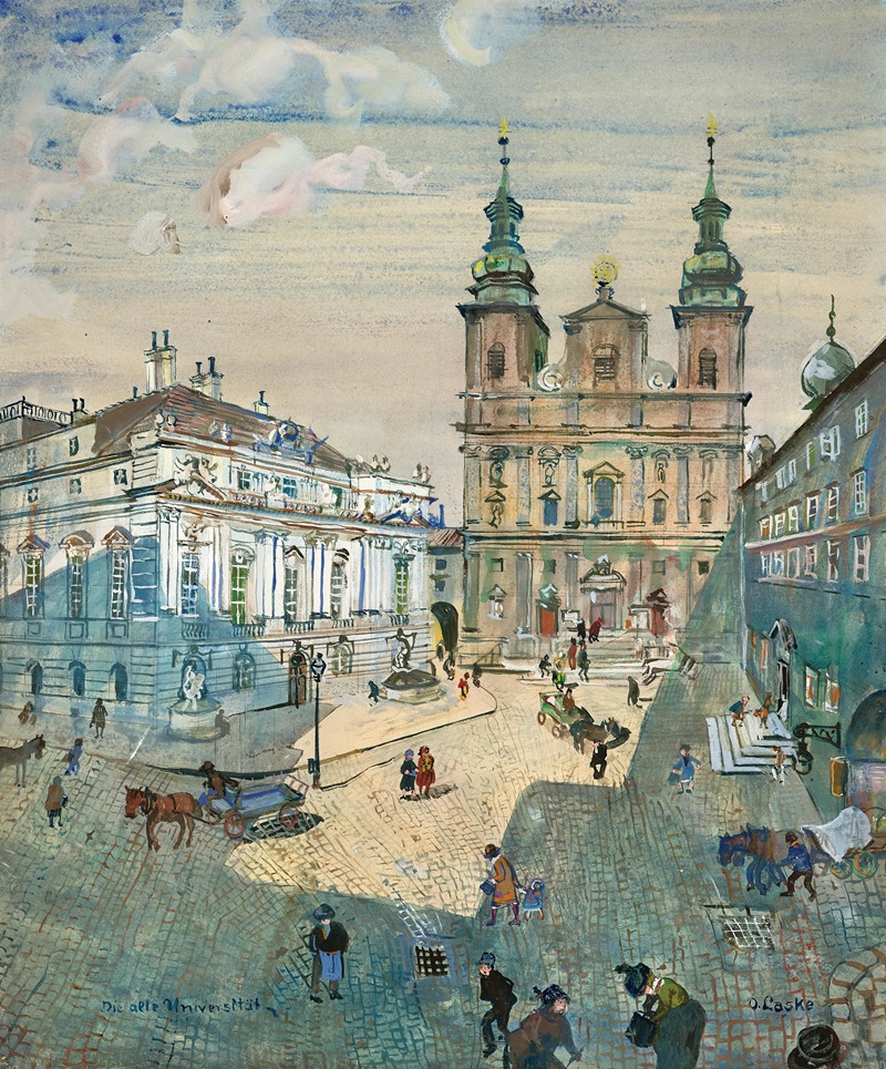 Oskar Laske - Die alte Universität, Wien, (The old University, Vienna)