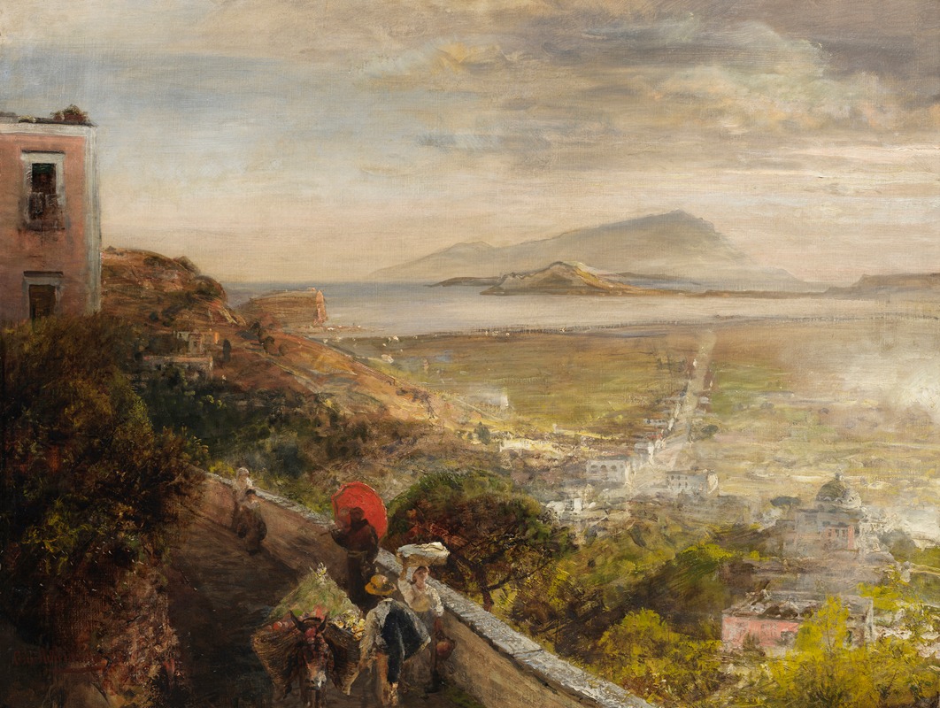 Oswald Achenbach - Blick auf die Bucht von Neapel
