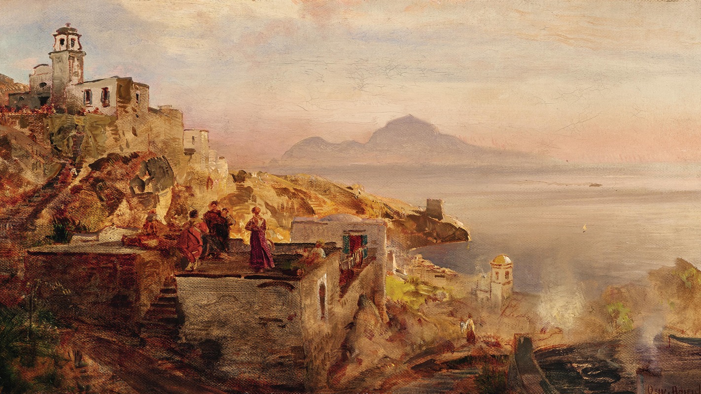 Oswald Achenbach - The Gulf of Naples
