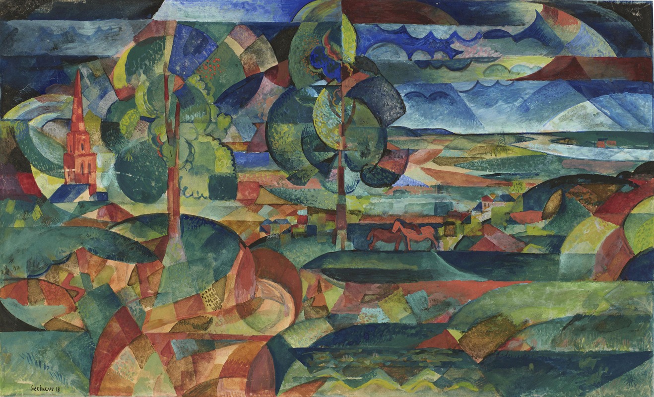 Paul Adolf Seehaus - Blick in Ebene