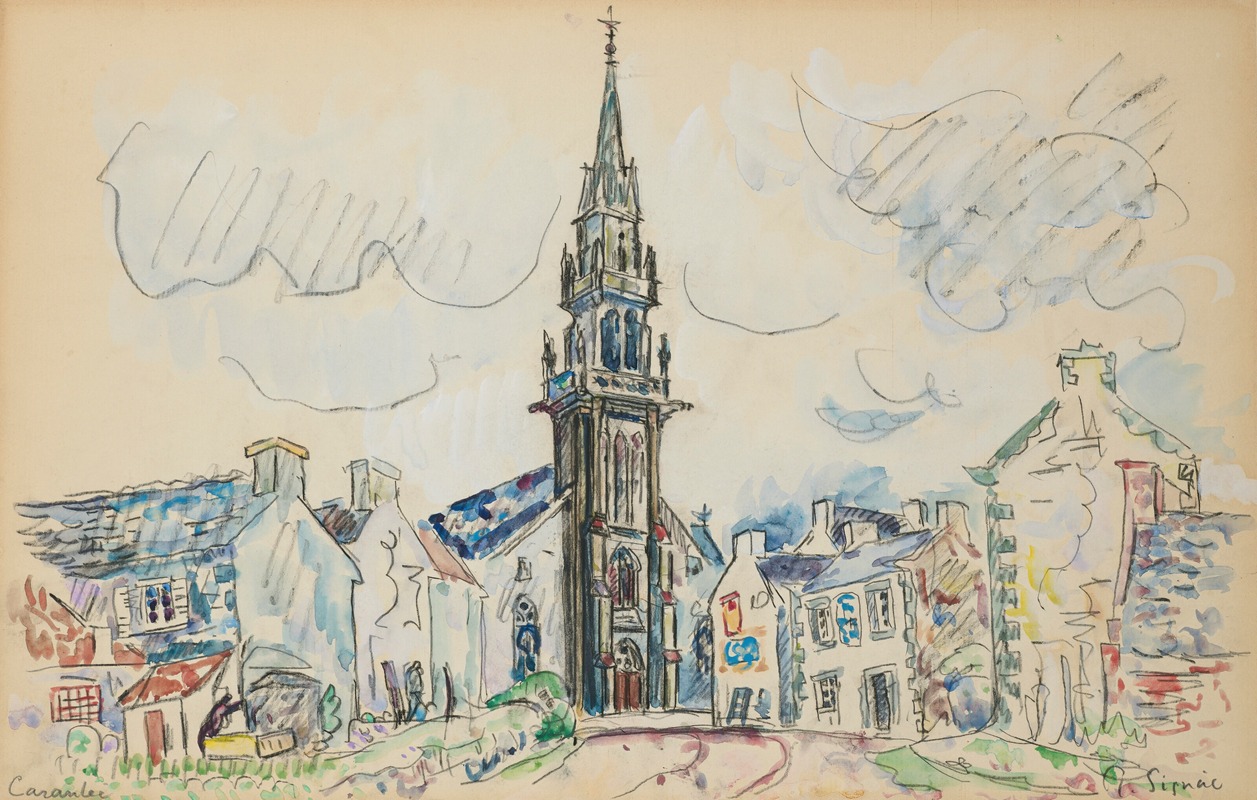 Paul Signac - Carantec, l’église