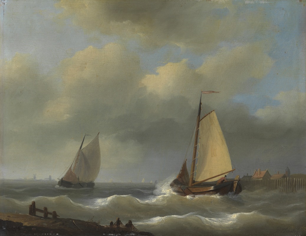 Petrus Johannes Schotel - Riviergezicht