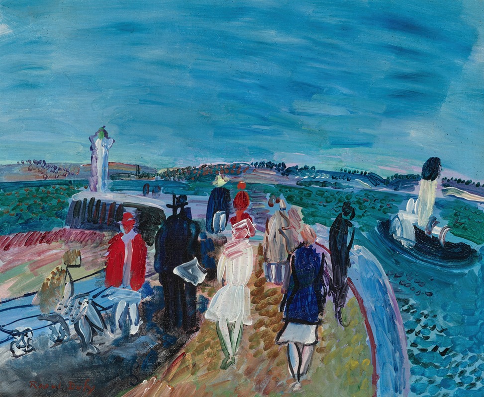 Raoul Dufy - La jetée à Honfleur