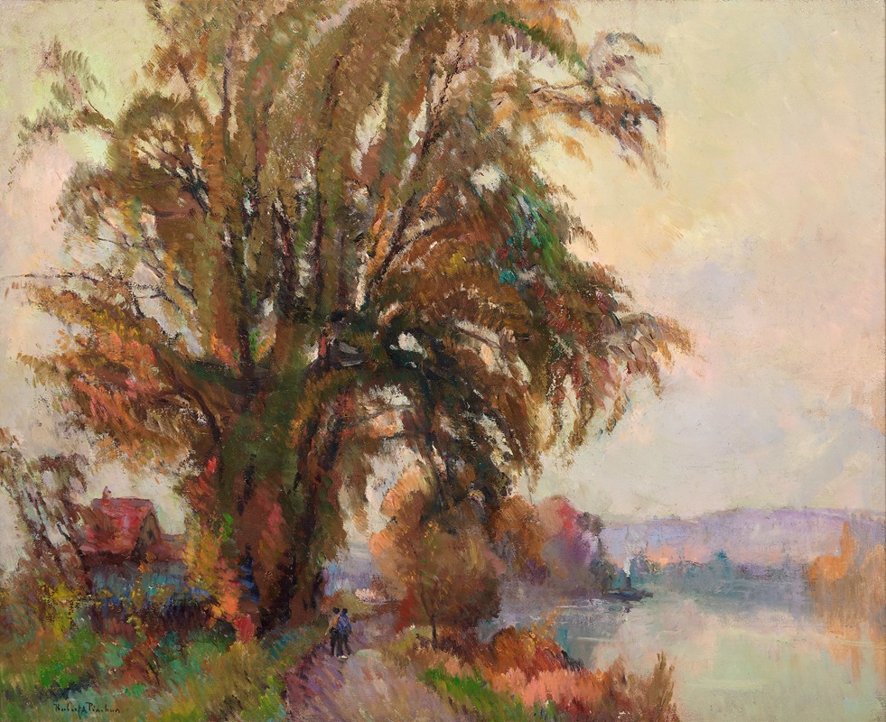 Robert Antoine Pinchon - Bords de Seine vers Rouen