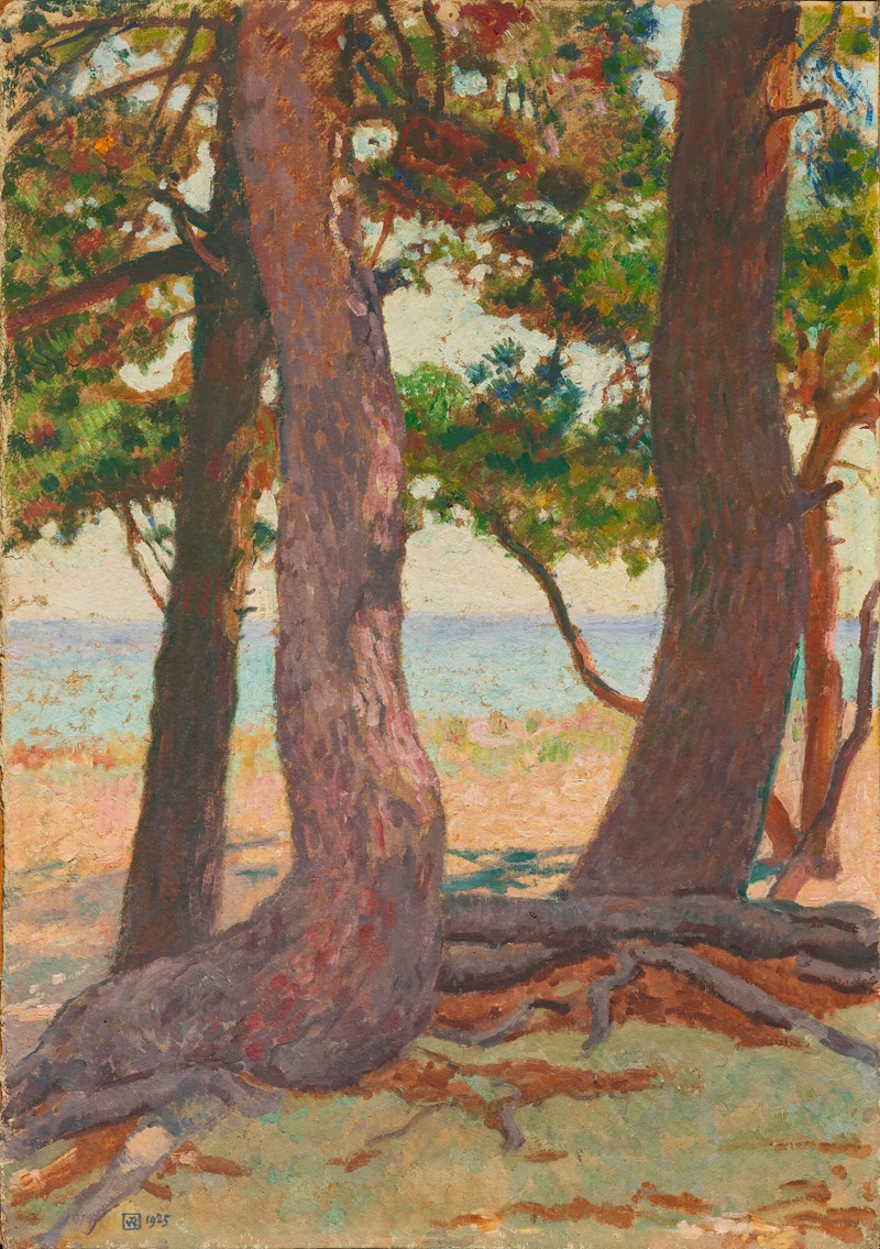 Theo van Rysselberghe - Trois Troncs de pins