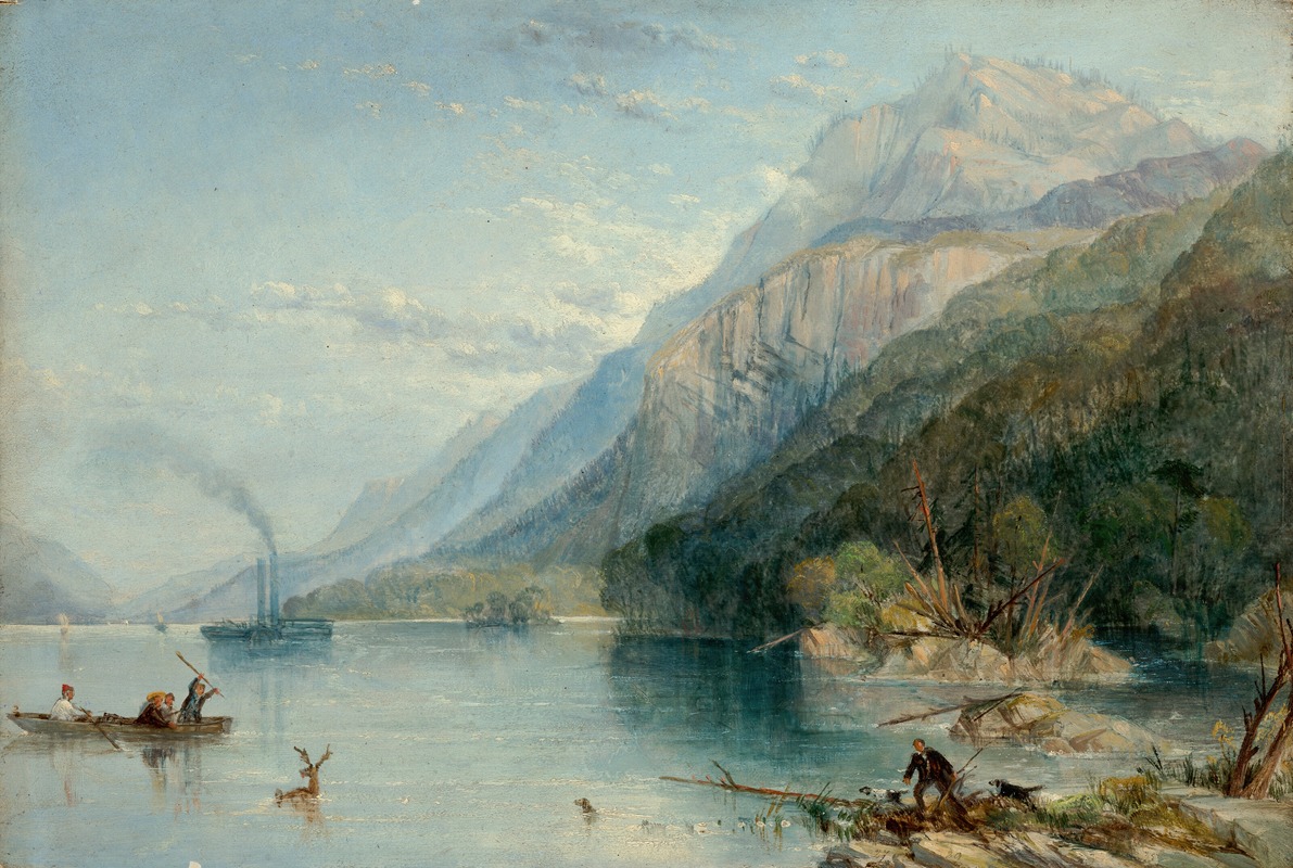 Thomas Creswick - Black Mountain, Lake George, New York
