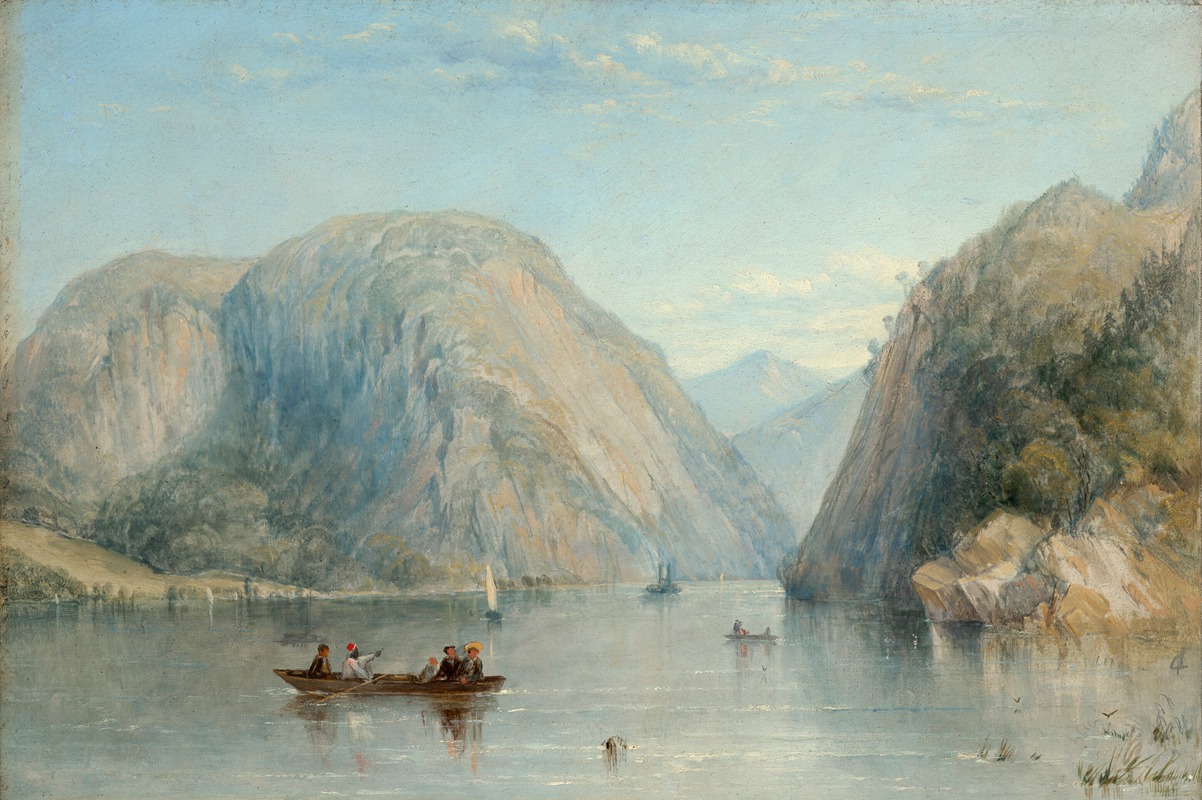 Thomas Creswick - Roger’s Slide, Lake George, New York