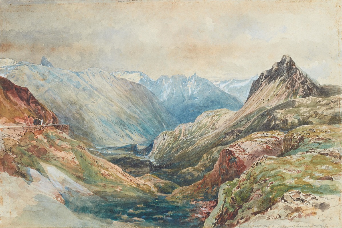 Thomas Ender - Aussicht vom Berninapass ins Poschiavotal