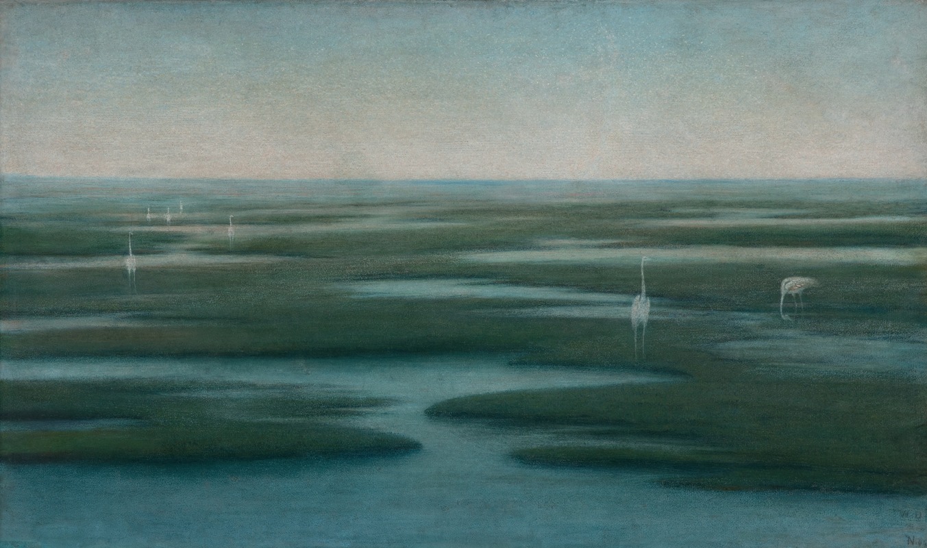 William Degouve de Nuncques - Les flamands blancs