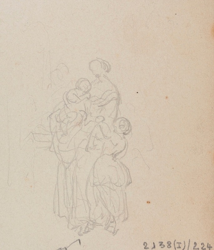 Nicaise De Keyser - Woman and two Children