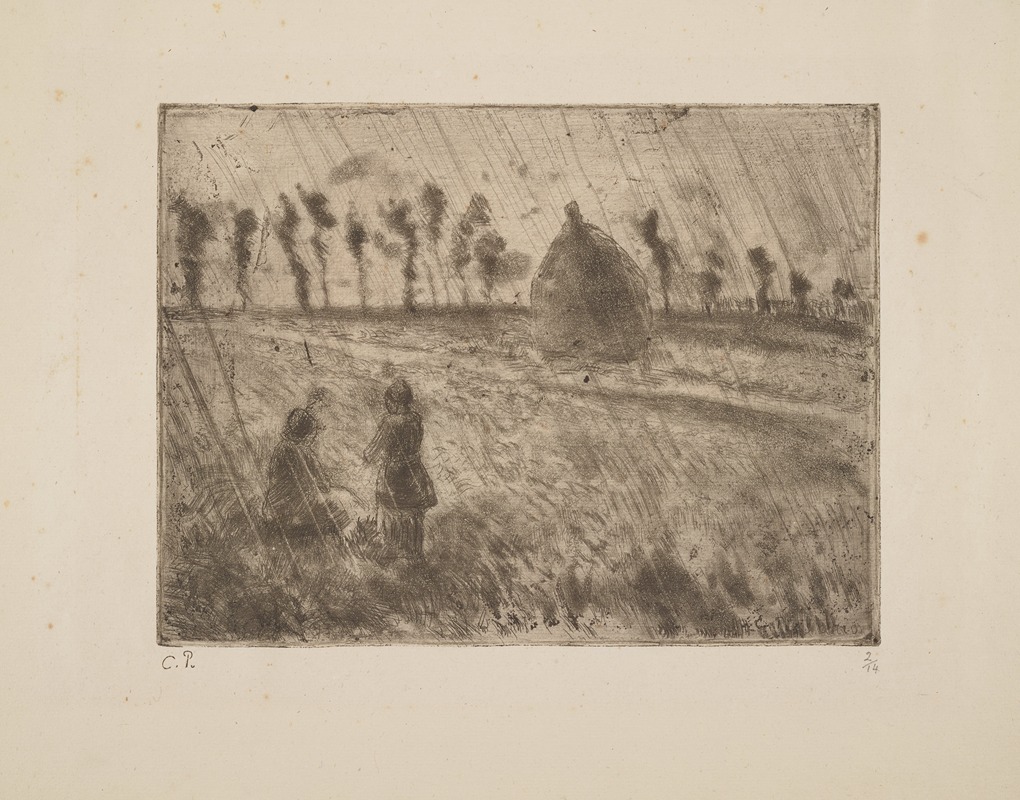 Camille Pissarro - Rain Effect