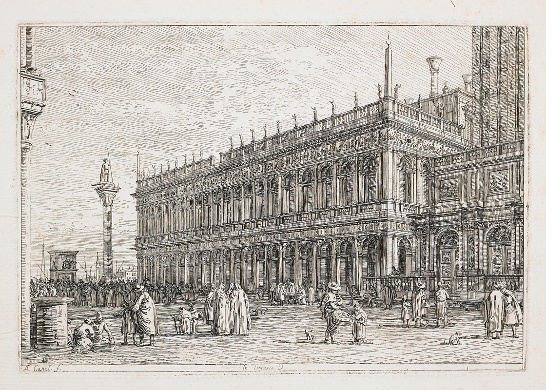 Canaletto - La Libreria V. (The Library, Venice)