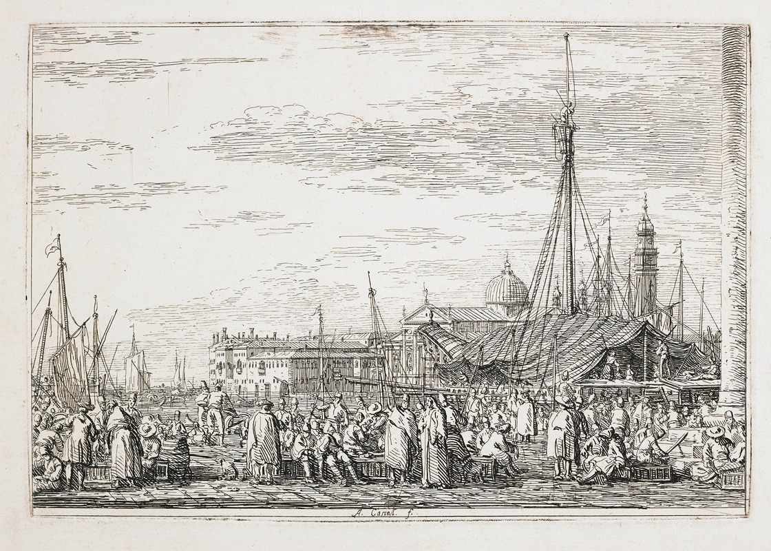 Canaletto - Market on the Wharf