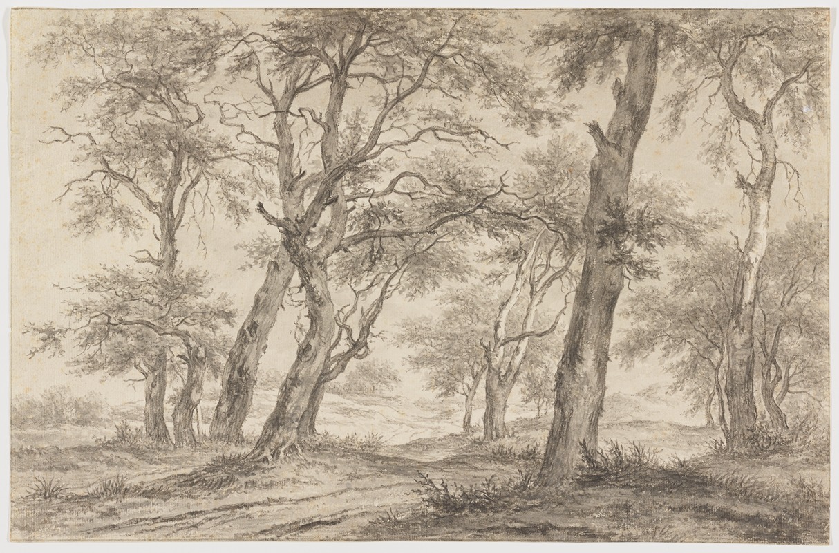 Egbert van Drielst - Landscape with Trees near Hillegom