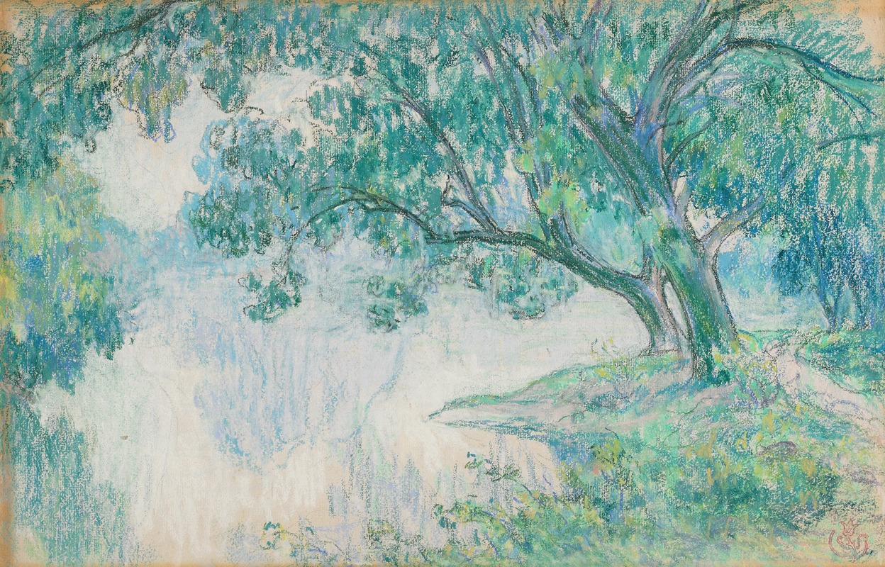 Émile Schuffenecker - Landscape with Pond