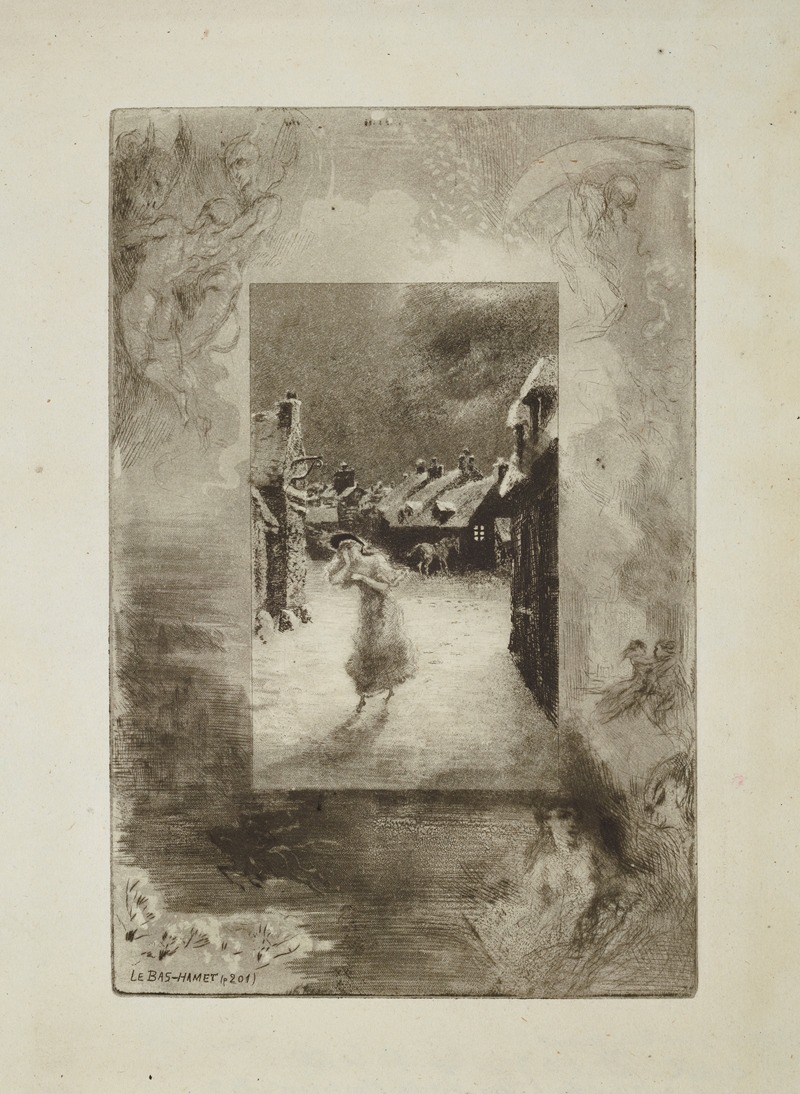 Félix Hilaire Buhot - Hermangarde’s Lament, from An Old Mistress