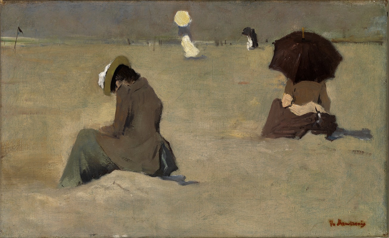 Floris Arntzenius - Strandgezicht bij Scheveningen