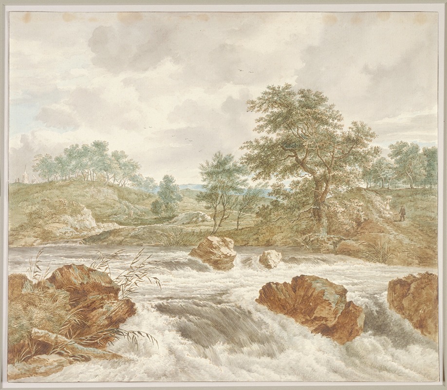 Gerard van Nijmegen - A River Landscape