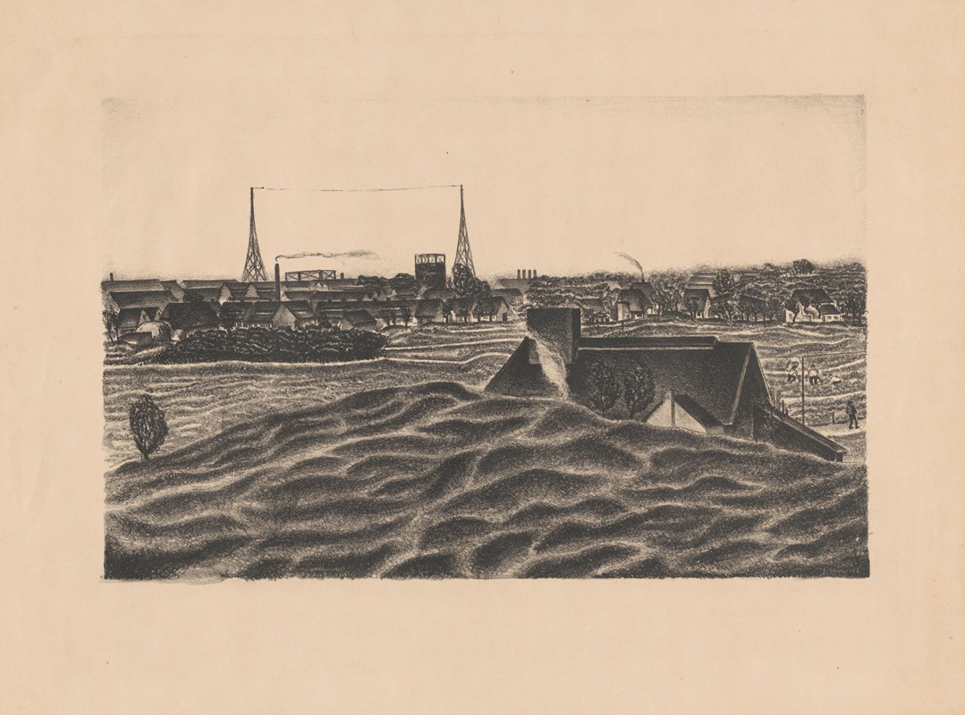 Henk Henriët - Gezicht op Hilversum