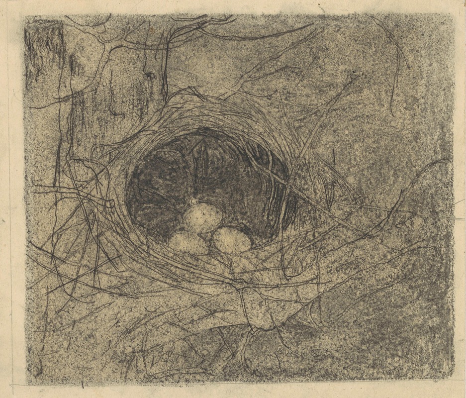 Jan Mankes - Nestje met drie eieren