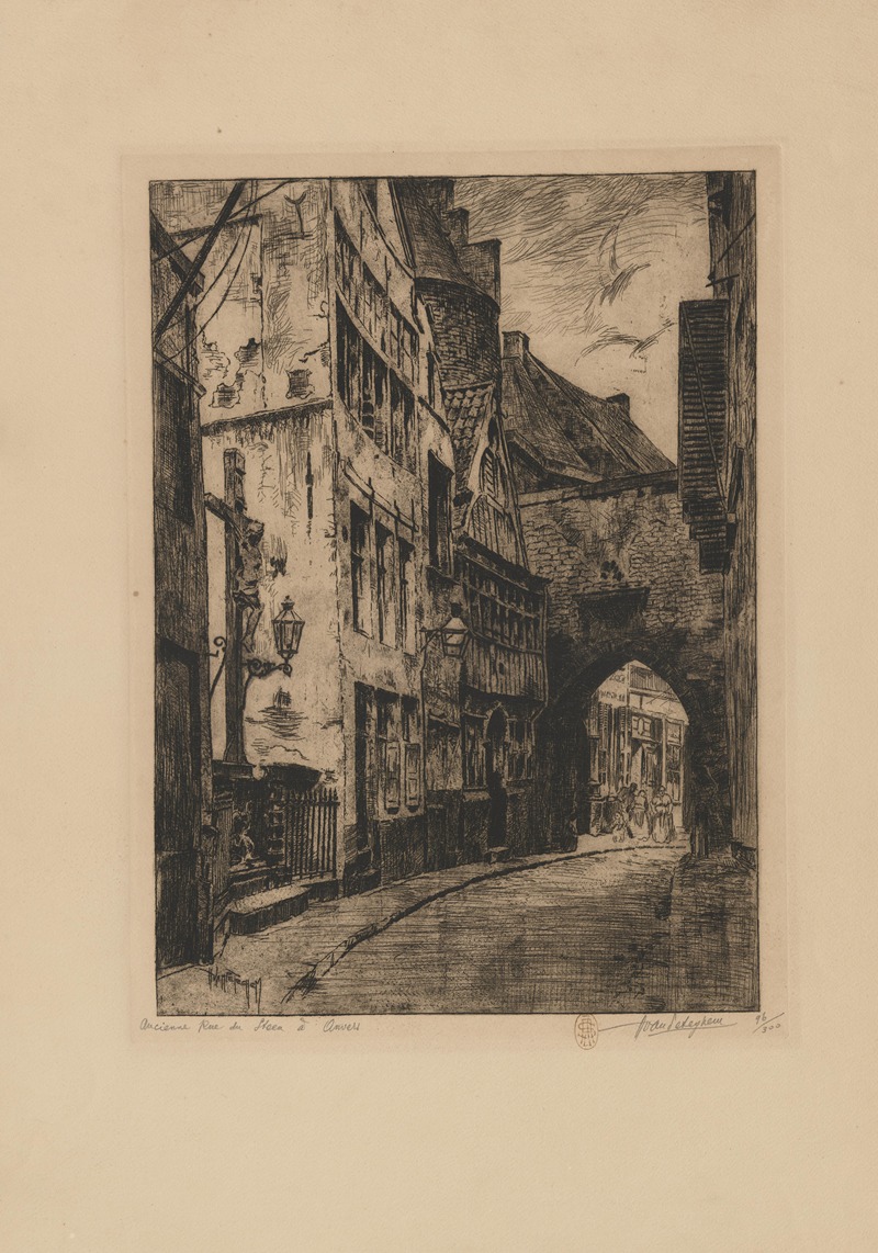 Louis-Joseph van Peteghem - De oude Steenstraat, Antwerpen