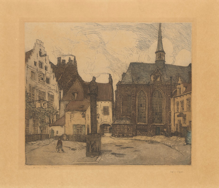 Marten Van der Loo - Het Sint-Nicolaasplein, Antwerpen