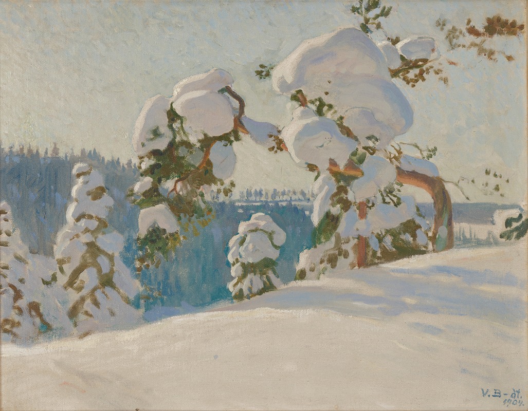 Väinö Blomstedt - Winter Landscape