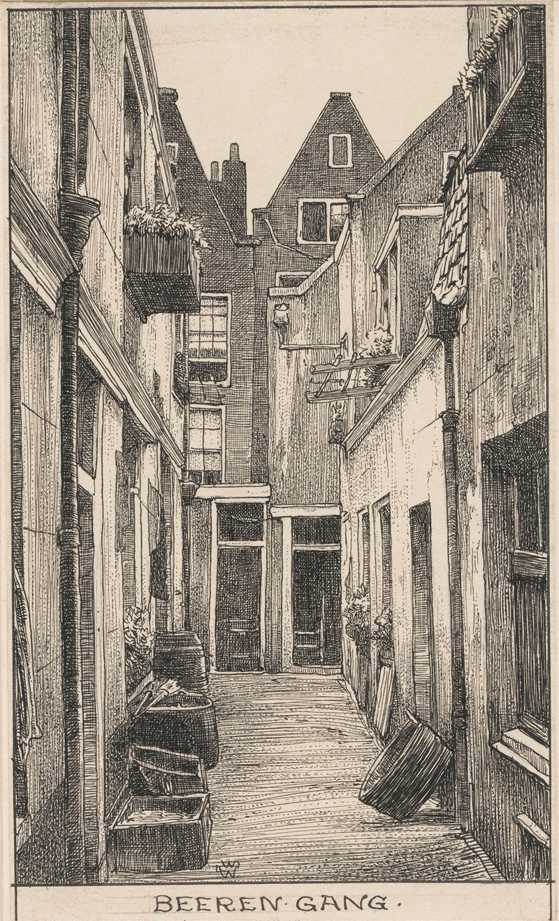 Willem Wenckebach - Beeren Gang te Amsterdam