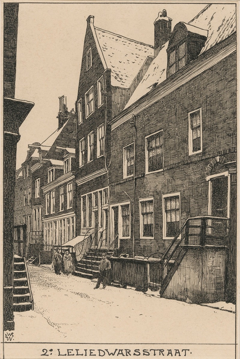 Willem Wenckebach - De 2de Leliedwarsstraat te Amsterdam