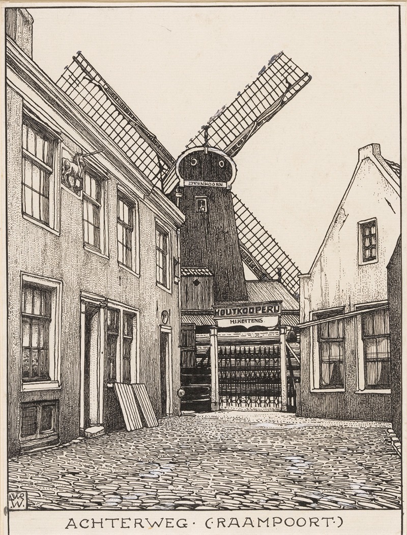 Willem Wenckebach - De Achterweg, Raampoort te Amsterdam