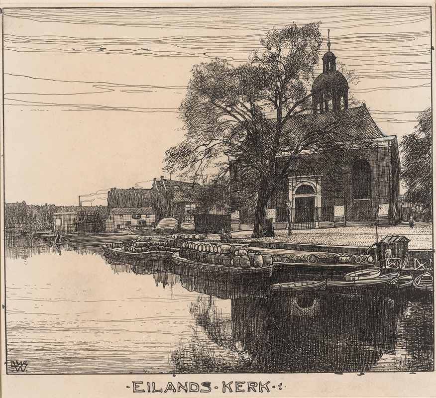 Willem Wenckebach - De Eilands Kerk te Amsterdam
