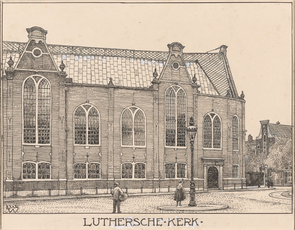 Willem Wenckebach - De Luthersche Kerk te Amsterdam