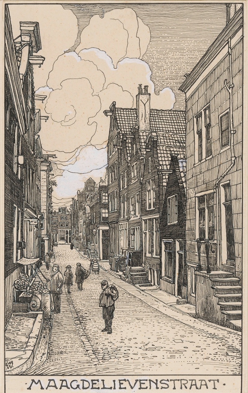 Willem Wenckebach - De Maagdelievenstraat te Amsterdam