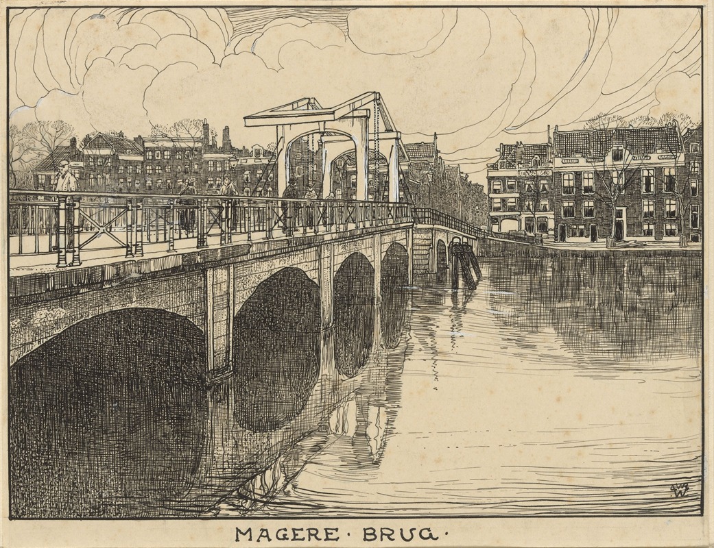 Willem Wenckebach - De Magere Brug te Amsterdam