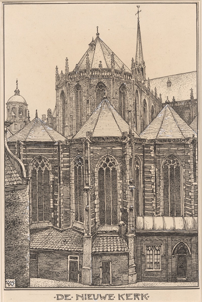 Willem Wenckebach - De Nieuwe Kerk te Amsterdam