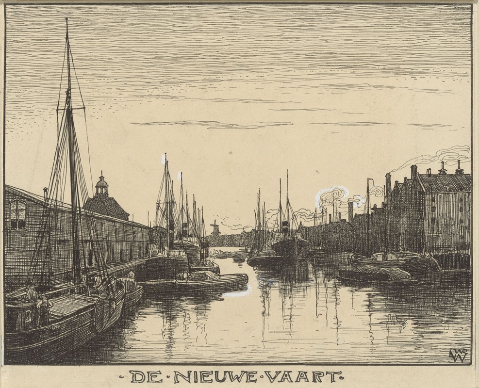 Willem Wenckebach - De Nieuwe Vaart te Amsterdam