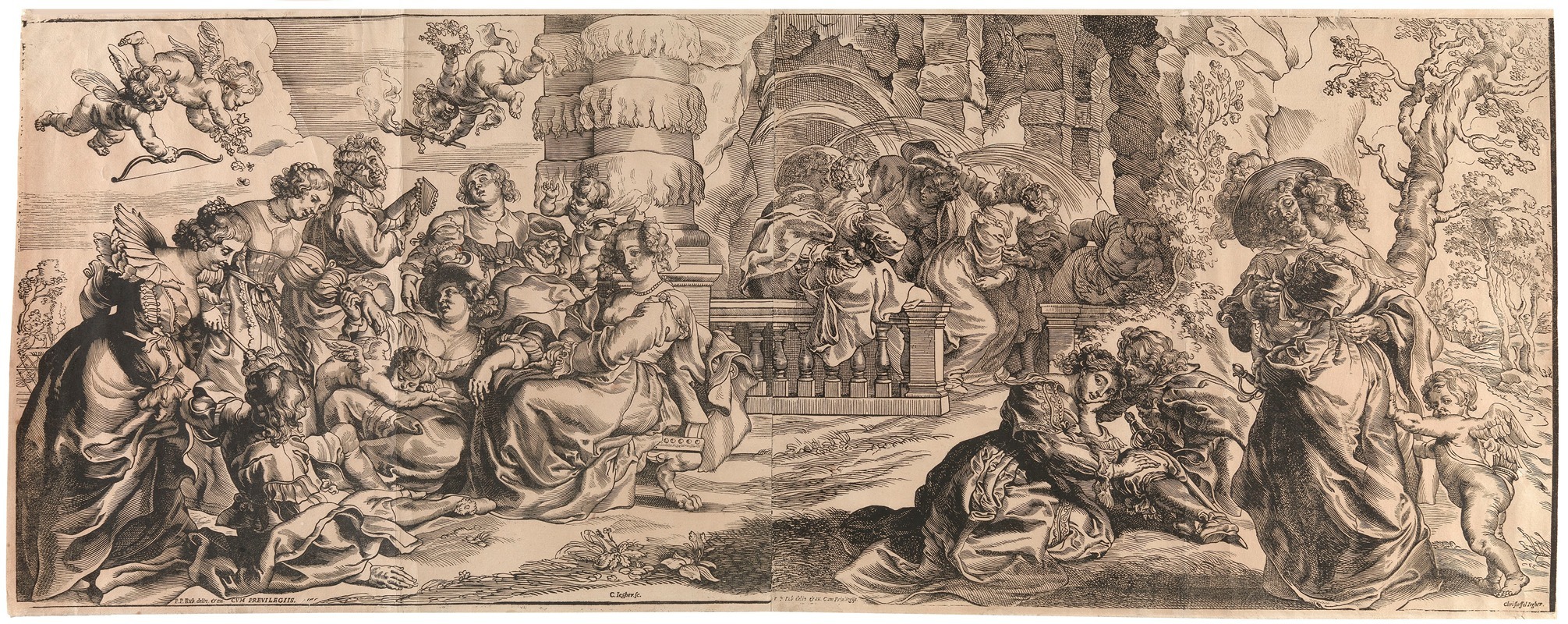Peter Paul Rubens - The Conversation à la mode or The Garden of Love