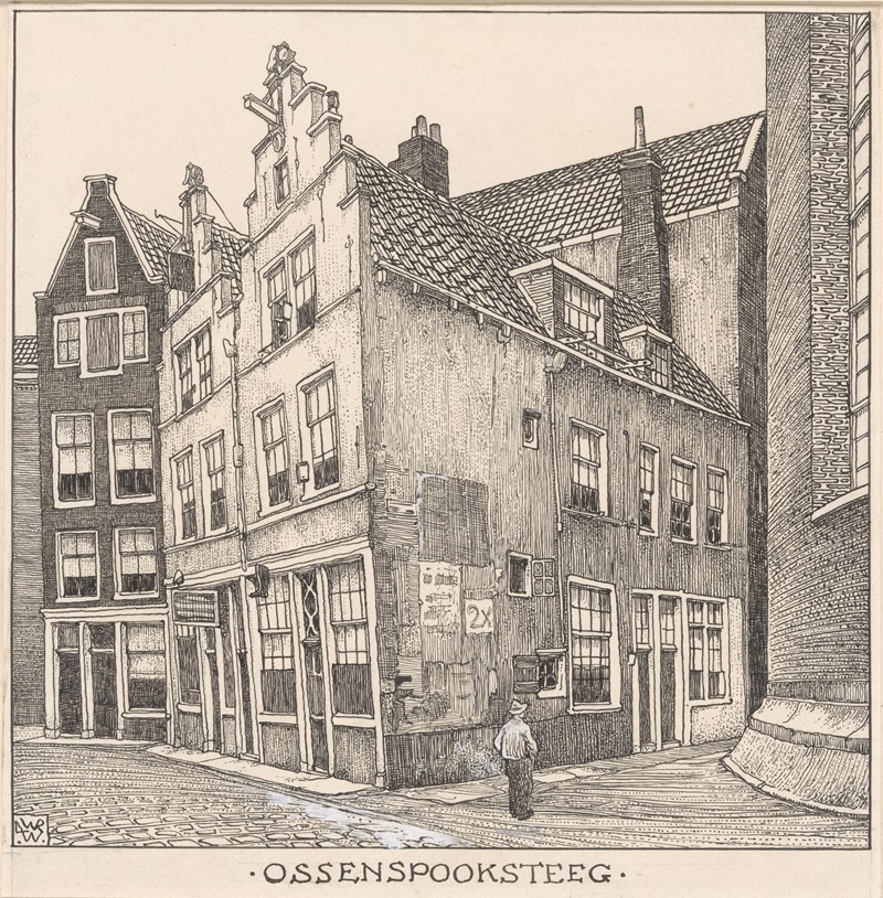 Willem Wenckebach - De Ossenspooksteeg te Amsterdam