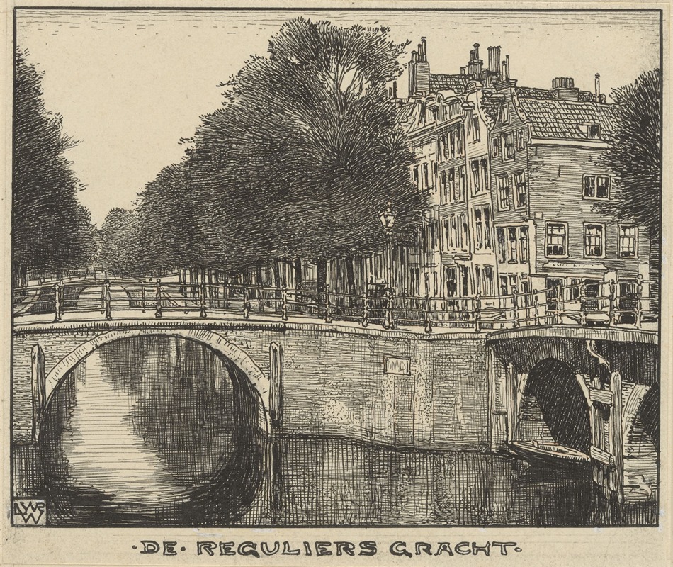 Willem Wenckebach - De Reguliers Gracht te Amsterdam