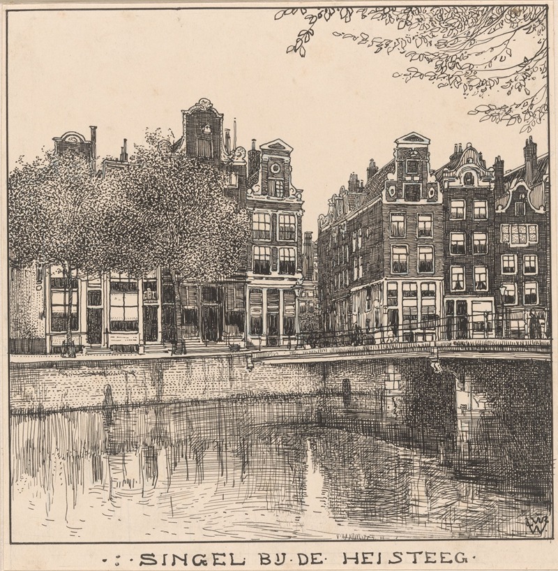 Willem Wenckebach - De Singel bij de Heisteeg te Amsterdam